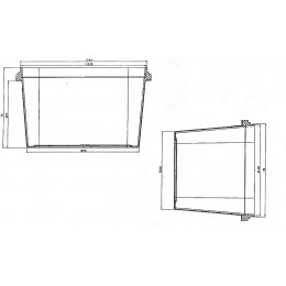 Контейнер 500 мл, прямоугольный, с контрольным замком ,121×91 Н= 72 мм (крышка в комплекте)
