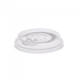 Крышка для стакана Bubble Cup D=90 мм, с питейником плоская, прозрачная (1/2000)