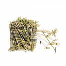 Пика из бамбука для канапе узелок 10,5 см 100 шт (1/40)