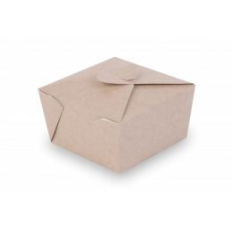 Коробка ланч бокс картонная OSQ Meal Box S, 100/118 x 100/118 x 65 мм