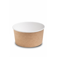 Контейнер круглый, OSQ Round Bowl 1000 мл, крафт, БЕЗ КРЫШКИ (1/270)